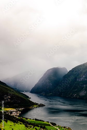 fog in the mountains in norway