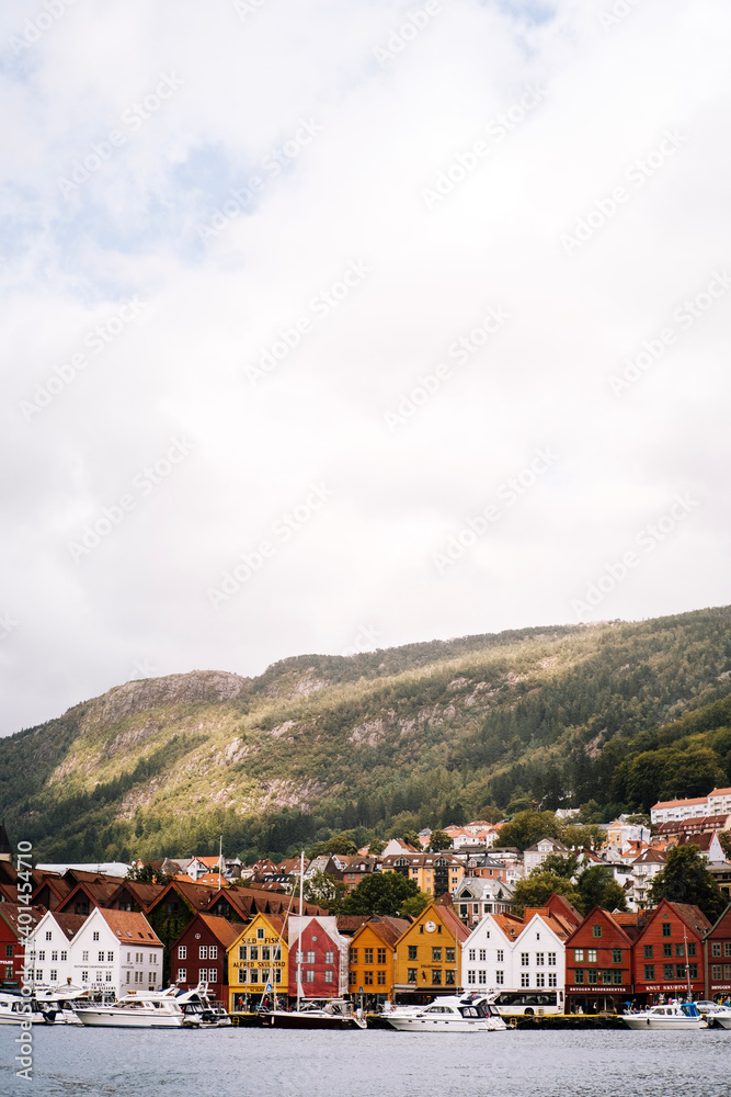 village in the mountains. Bergen