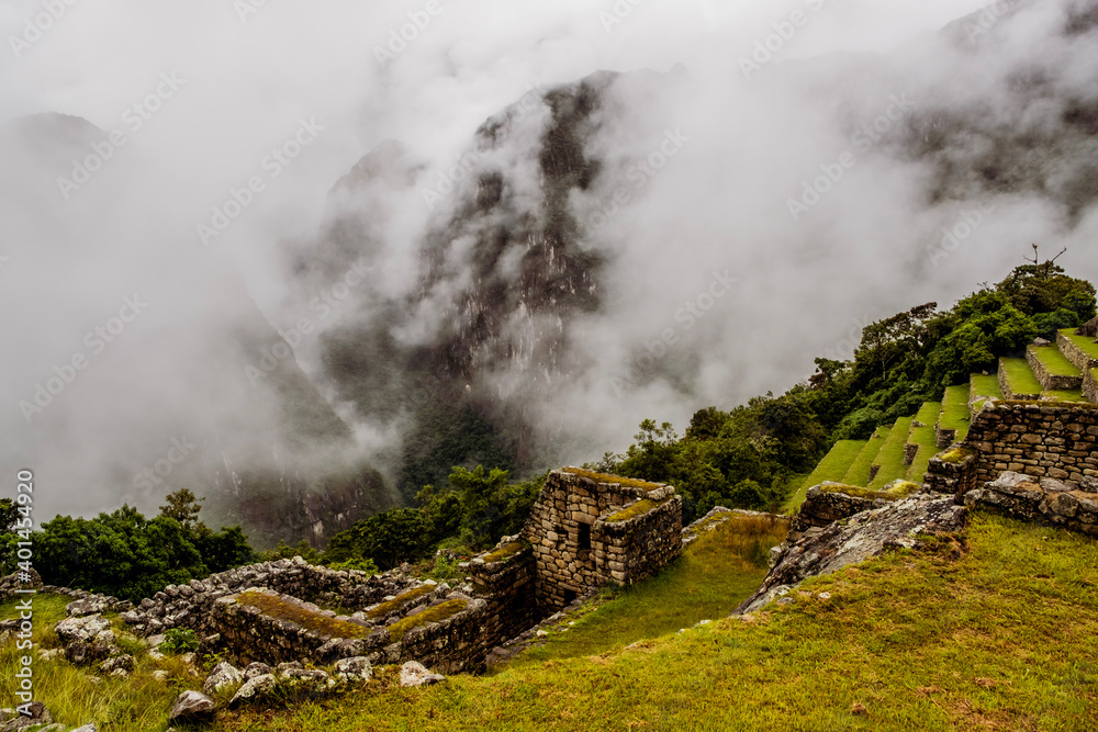 ancient ruins, Inca Trail Peru