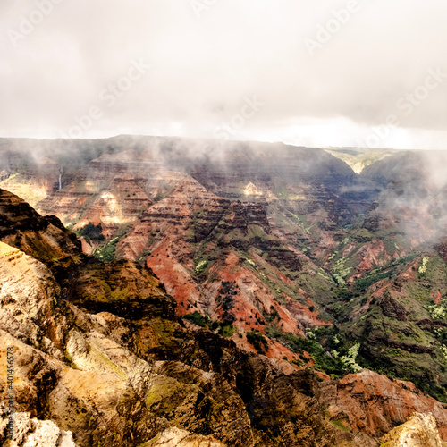 landscape with clouds canyon