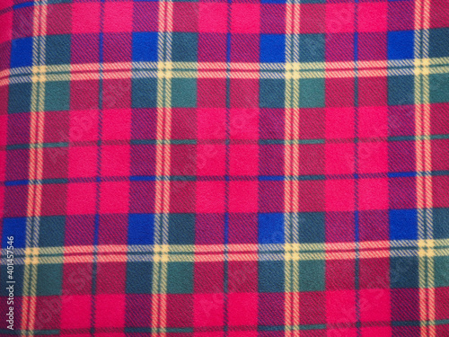 red green blue and yellow tartan texture background