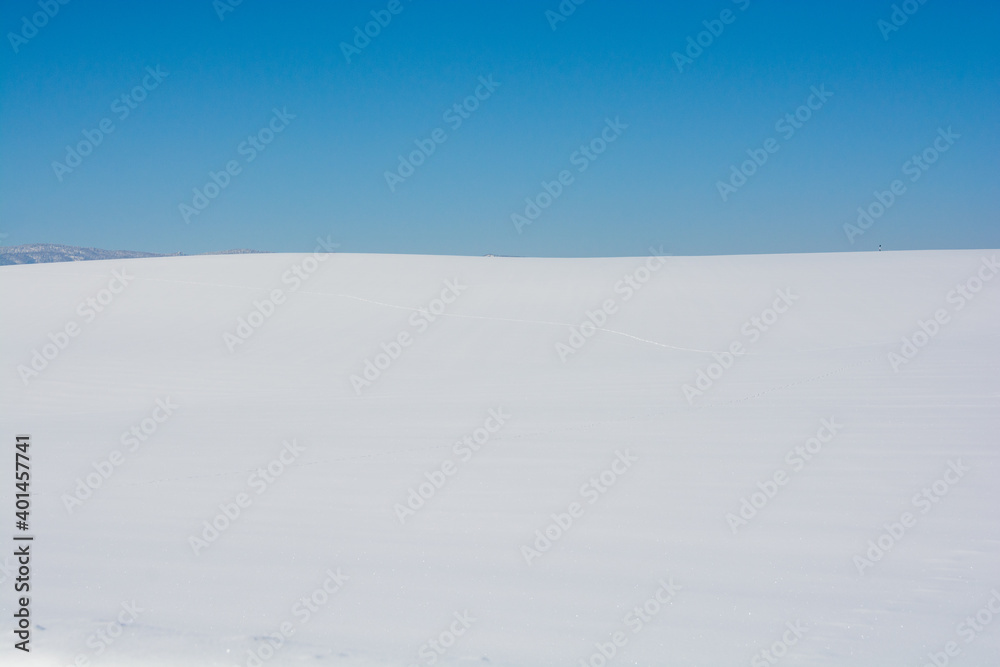 雪原と青空
