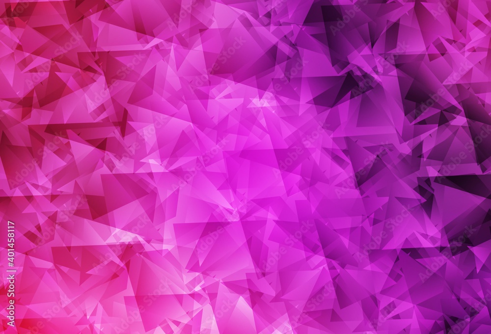 Light Pink vector polygon abstract layout. Light Pink vector polygon abstract layout.