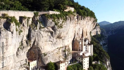 Madonna della Corona Sanctuary Aerial View, Italy