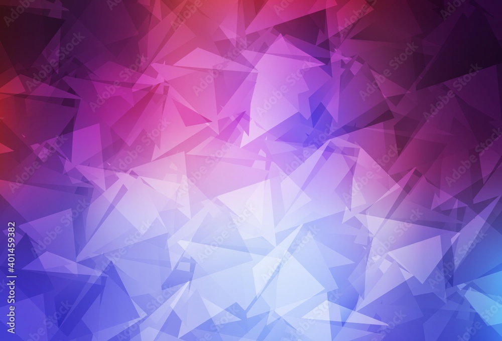 Light Blue, Red vector abstract mosaic pattern.
