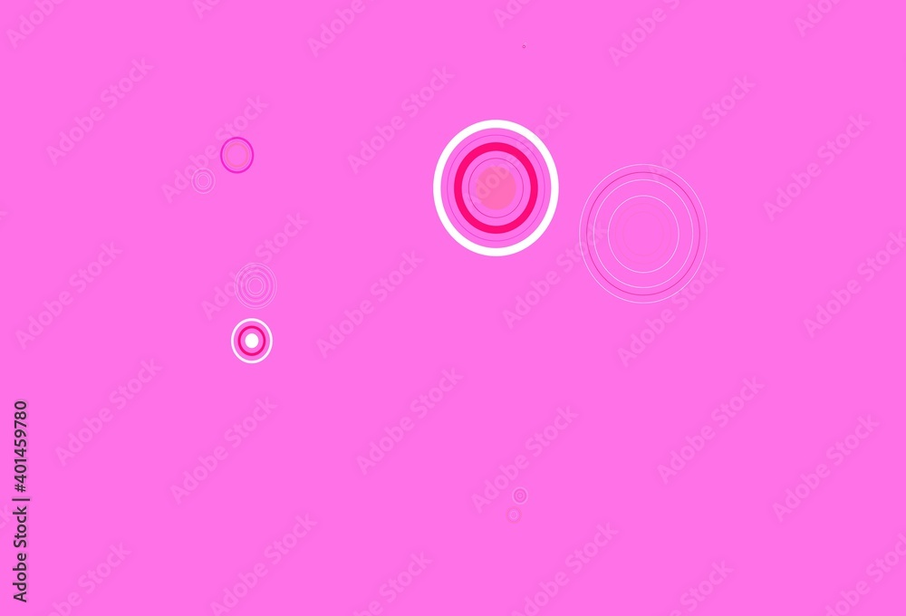 Light Pink, Yellow vector texture with disks.