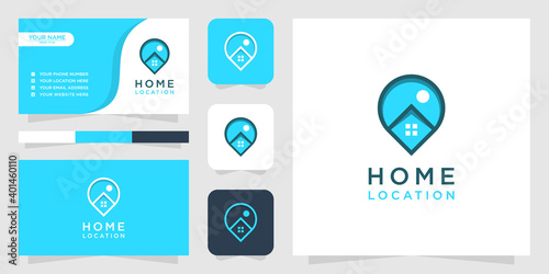 Home location logo and business card