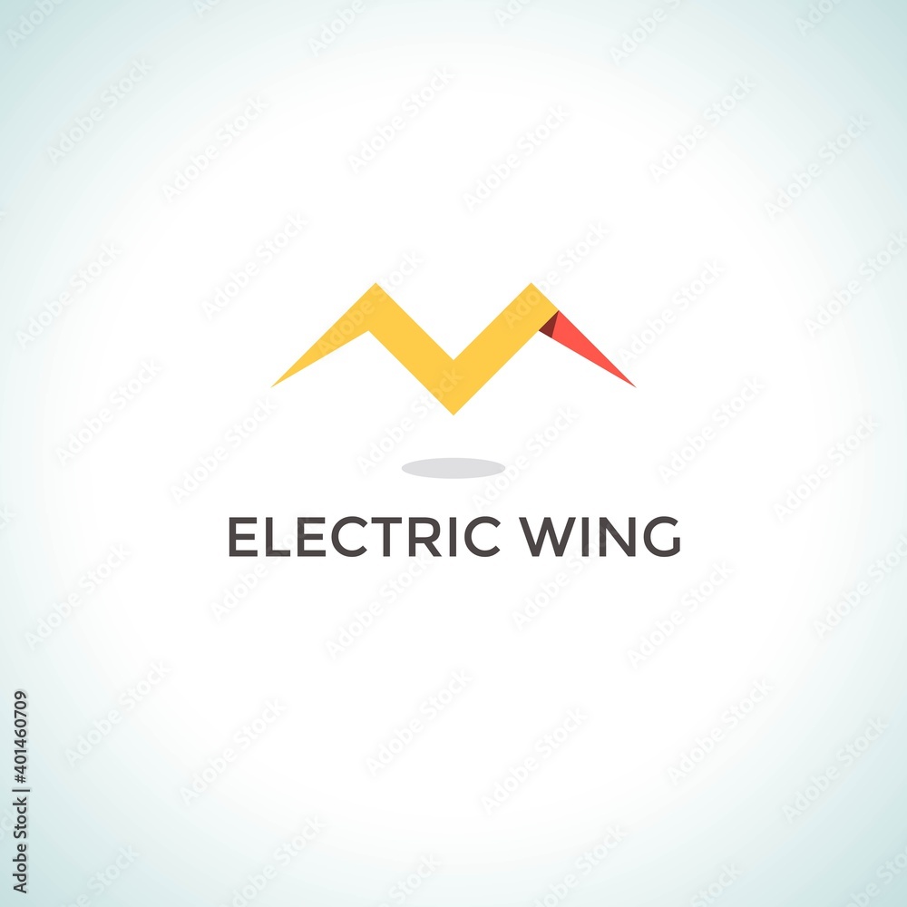 Electric wing logo company, logo vector template design. Ready to use, easy for edit. Electric wing logo company, logo vector template design. Ready to use, easy for edit.