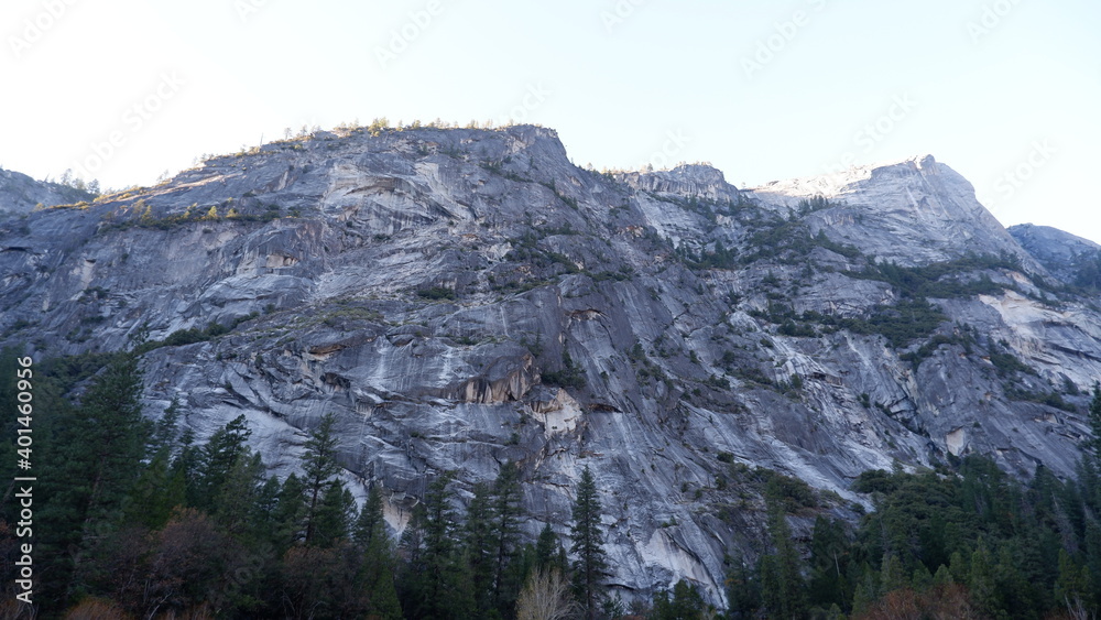 Rock in the mountains in Yosemite