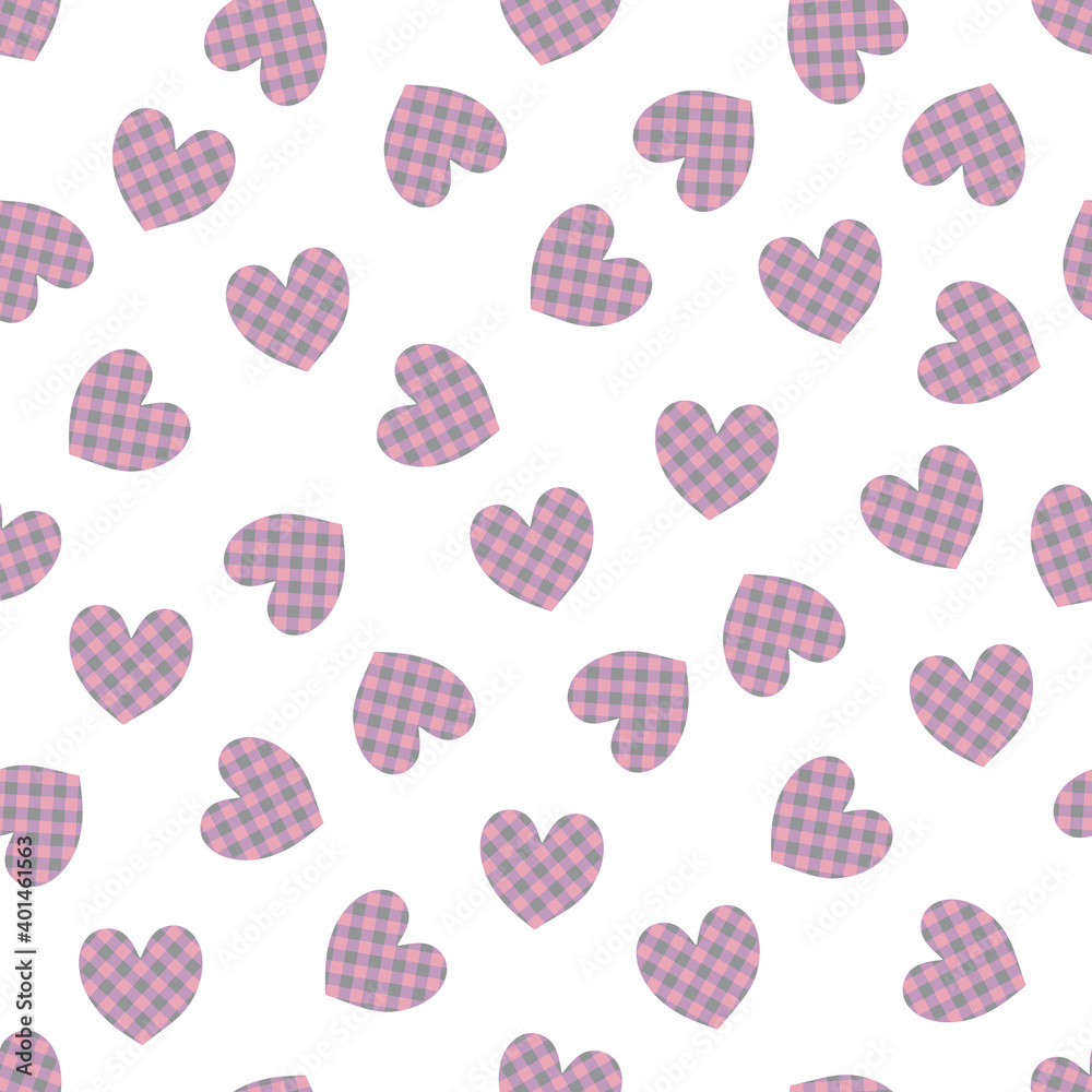 Seamless pattern with hearts . Vector illustration. Valentine's Day. Seamless pattern with hearts . Vector illustration. Valentine's Day.
