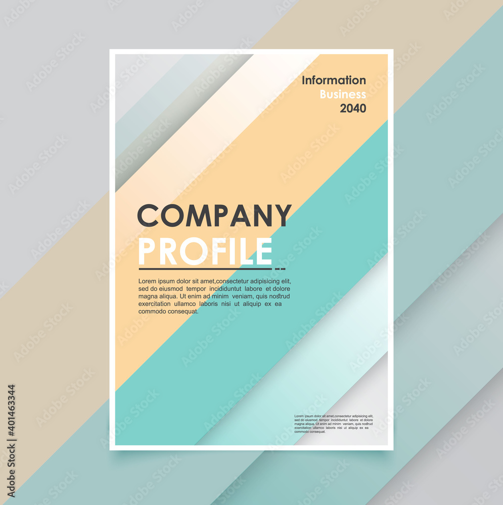 Modern business brochure template minimals