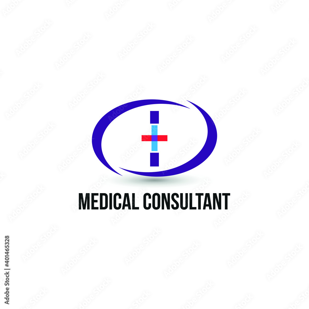 Initial letter I with medical cross icon and loop care symbol for healthy hospital medicine logo design concept vector Initial letter I with medical cross icon and loop care symbol for healthy hospital medicine logo design concept vector