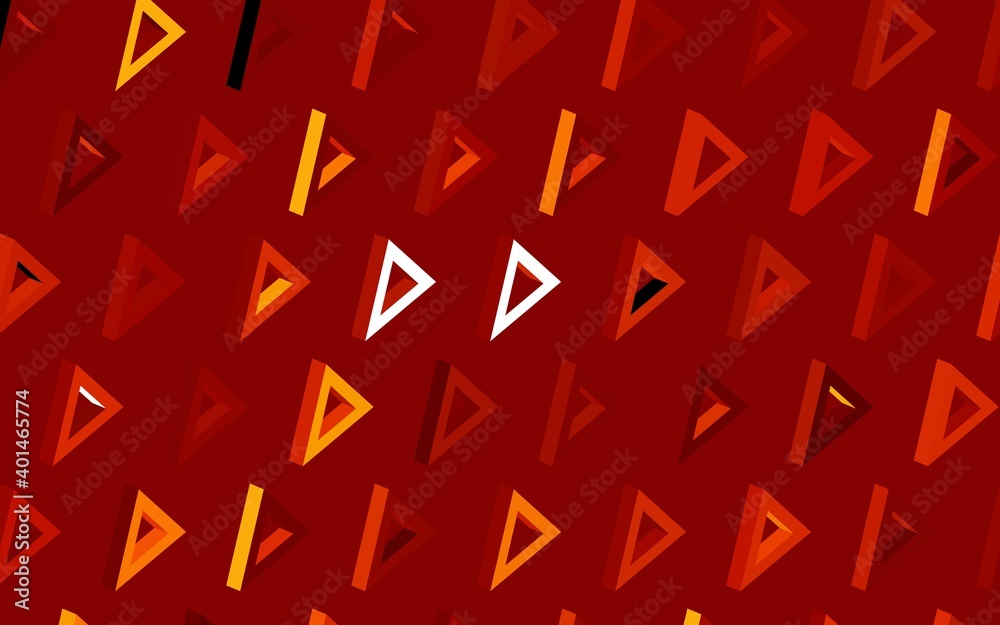 Dark Orange vector background with triangles. Dark Orange vector background with triangles.