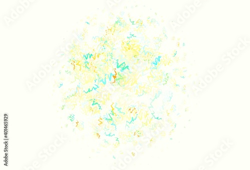 Light Multicolor vector pattern with curved lines.