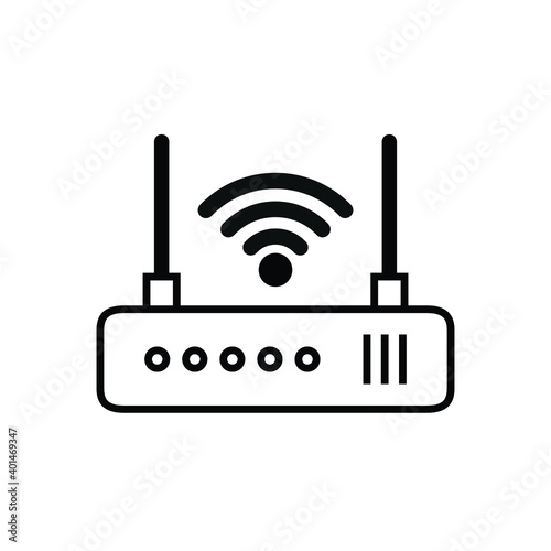 wifi router icon, internet signal sign