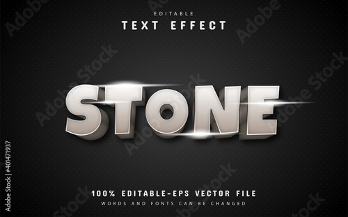 Stone text effect
