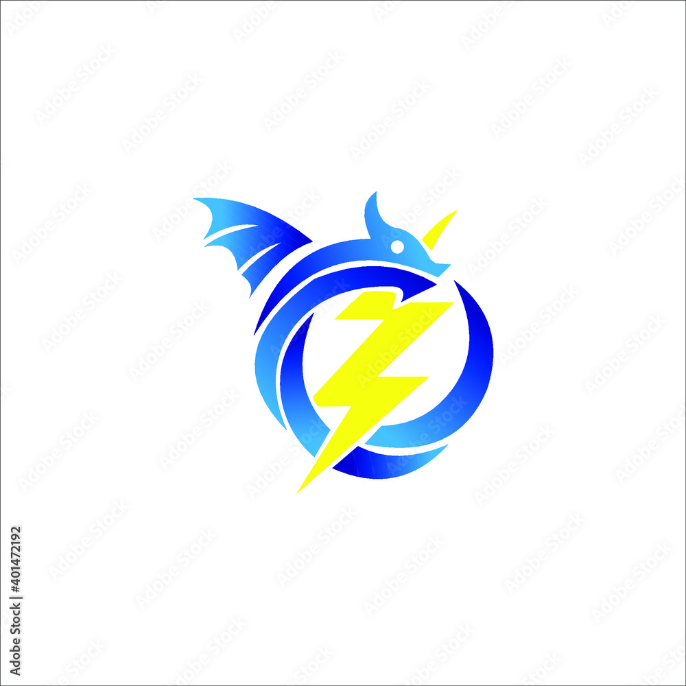 Obraz premium logo dragon icon templet vector tattoos