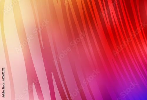 Light Red  Yellow vector background with lines.