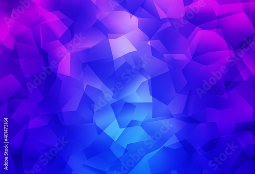 Light Pink, Blue vector abstract mosaic pattern.