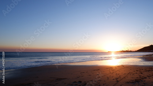 Sunset view in Malibu Beach