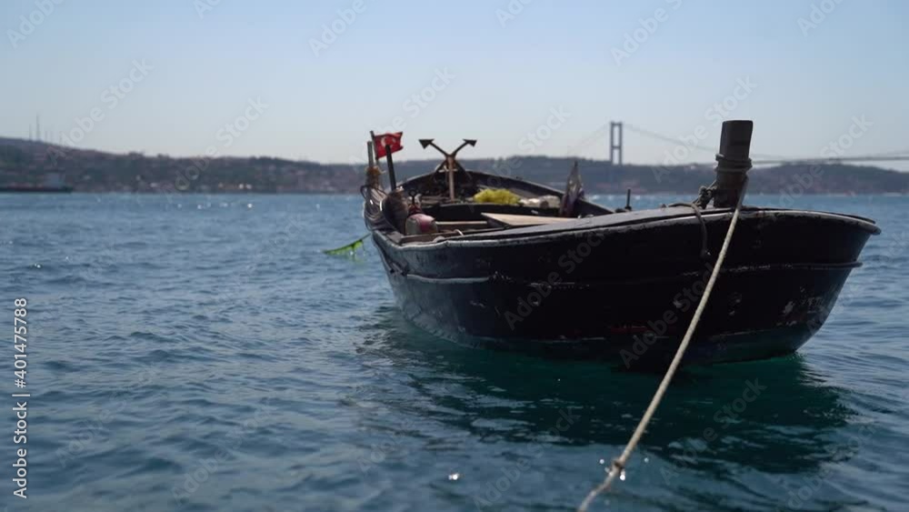 Fishing boats and yachts moored at the Karakoy port of Istanbul Fishing boats and yachts moored at the Karakoy port of Istanbul