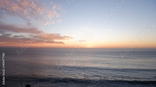 Pacific ocean and sunset