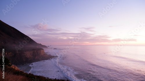 Pacific ocean and sunset