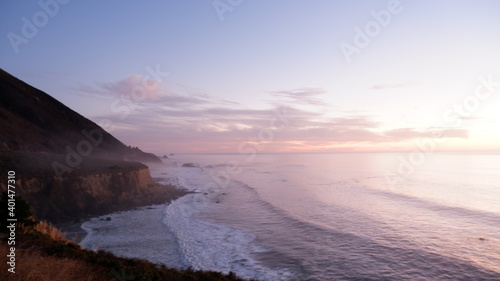 Pacific ocean and sunset