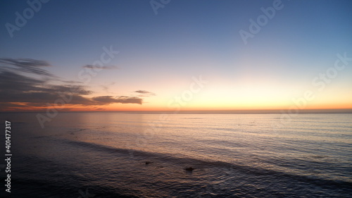 Pacific ocean and sunset