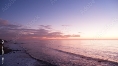 Pacific ocean and sunset