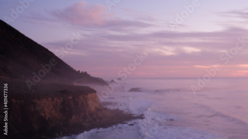 Pacific ocean and sunset