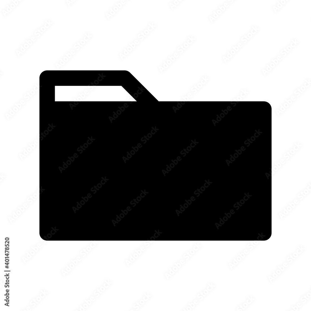 Folder icon vector perfect for any purposes isolated on white background Folder icon vector perfect for any purposes isolated on white background