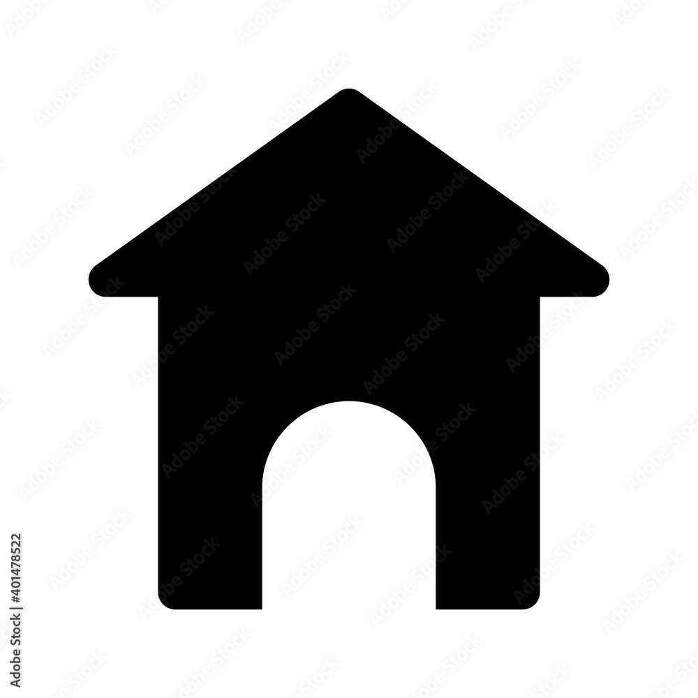 Home icon vector, dashboard symbol illustration isolated on white background Home icon vector, dashboard symbol illustration isolated on white background