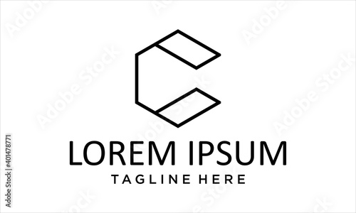 LOGO FROM LETTER C HEXAGON 