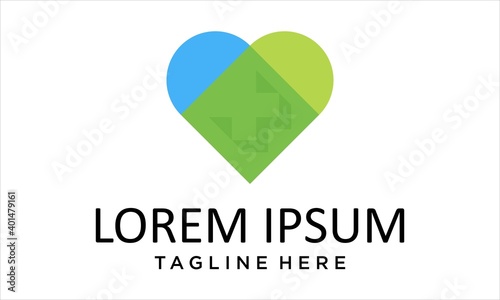 COMBINATION LOGO FROM HEART AND PLUS MEDICAL PHARMACY 