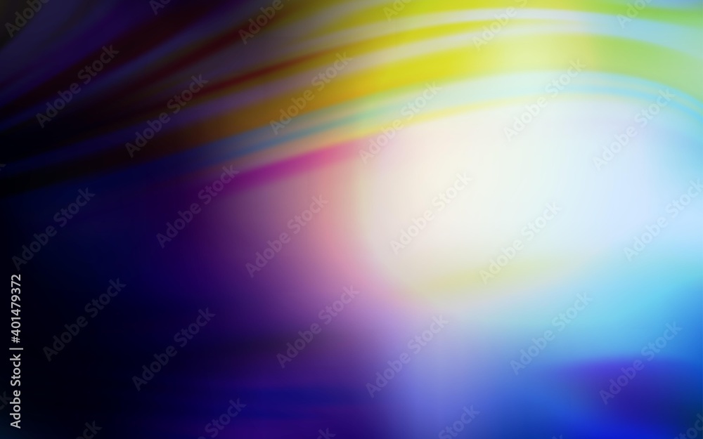 Dark Blue, Yellow vector colorful blur backdrop. An elegant bright illustration with gradient. Background for designs.