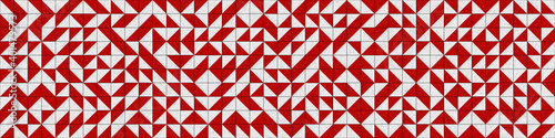 Abstract Geometric Pattern generative computational art illustration