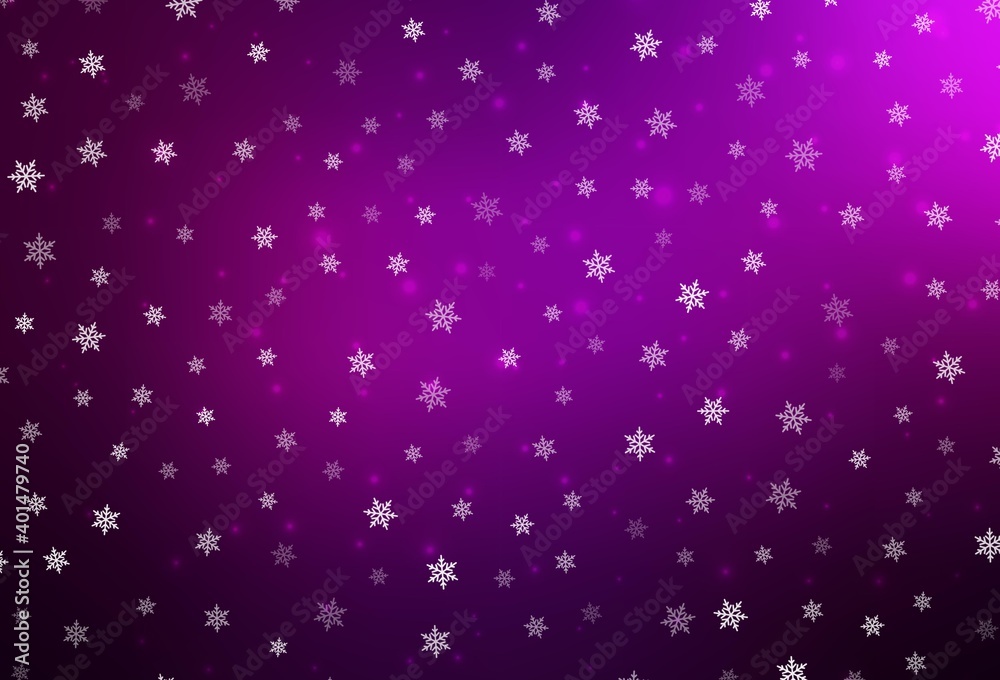 Dark Pink vector backdrop in holiday style.