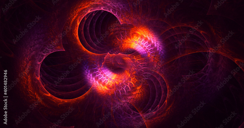 3D rendering abstract round light background 3D rendering abstract round light background