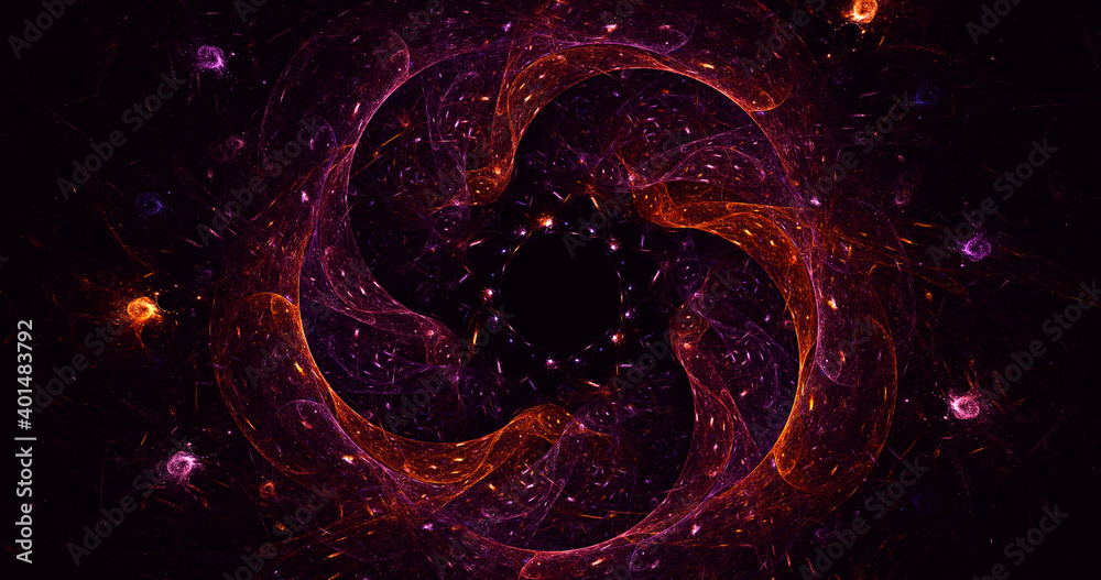 3D rendering abstract multicolor fractal light background 3D rendering abstract multicolor fractal light background