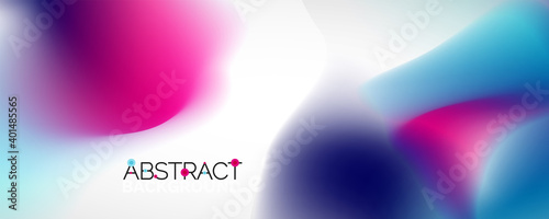Fluid color gradient abstract background, trendy colorful wallpaper. Vector illustration for placards, brochures, posters, banners and covers