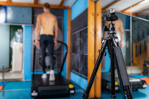 Canvas Print 3D Gait or Walking Biometric Test