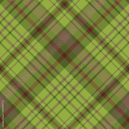 Seamless pattern in spring green and brown colors for plaid, fabric, textile, clothes, tablecloth and other things. Vector image. 2