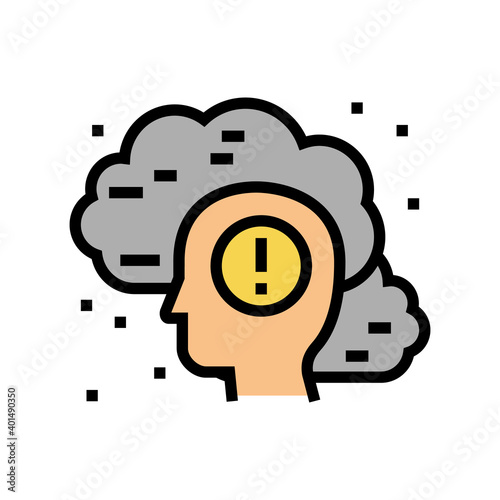 allergy on dust color icon vector. allergy on dust sign. isolated symbol illustration