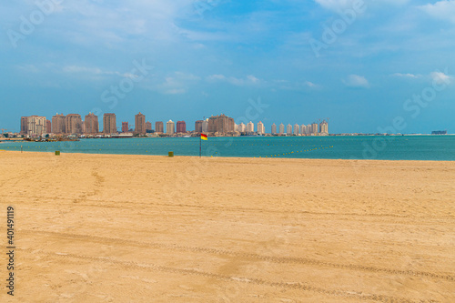 Bilde på lerret The General view of the city Katara Beach in Doha, Qatar
