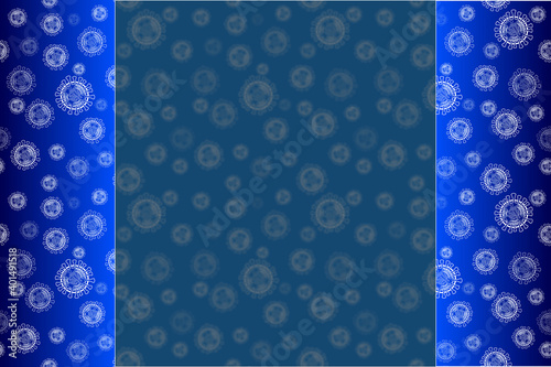 Coronavirus infection covid-19, medicine - background for inscriptions, text and lettering. Blurred frosted glass effect