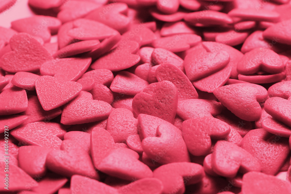 Valentine's day card with candy hearts