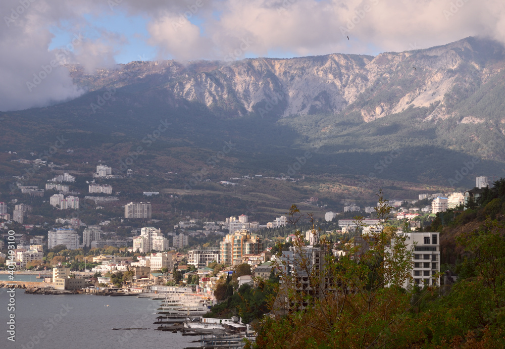 View of Yalta-the capital of the southern coast of Crimea