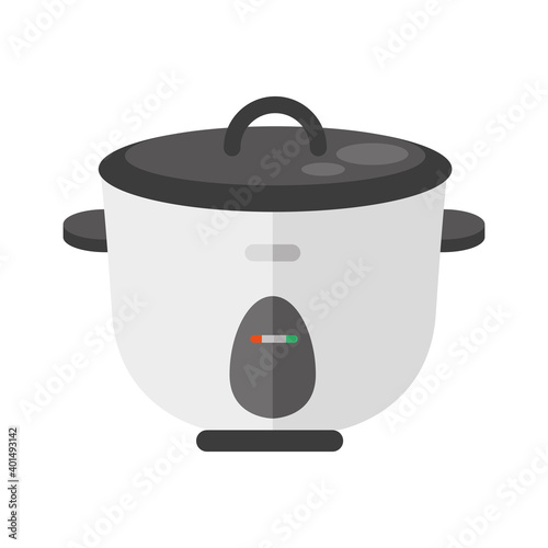 rice cooker house appliance isolated icon