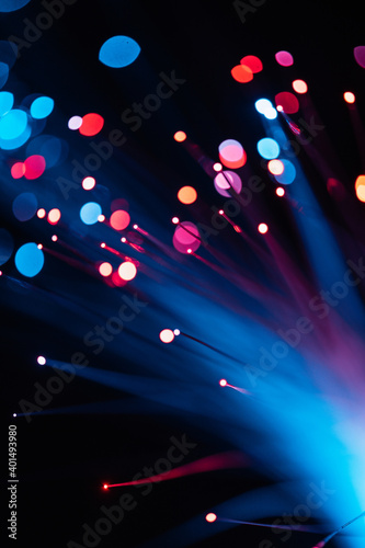 Abstract bokeh lights colorful background